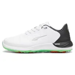 Produktbild: PUMA Herren Phantomcat Nitro + Golf Shoe, White Black-Fluro Green PES, 48.5 EU