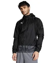 Produktbild: PUMA Herren teamGOAL 23 Training Rain Jack Regenjacke, Black-Asphalt, S