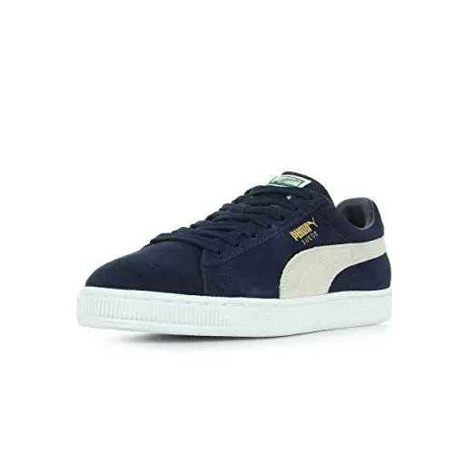 Produktbild: PUMA Herren Suede Classic+ SNK Sneakers, Blau Peacoat White, 43 EU