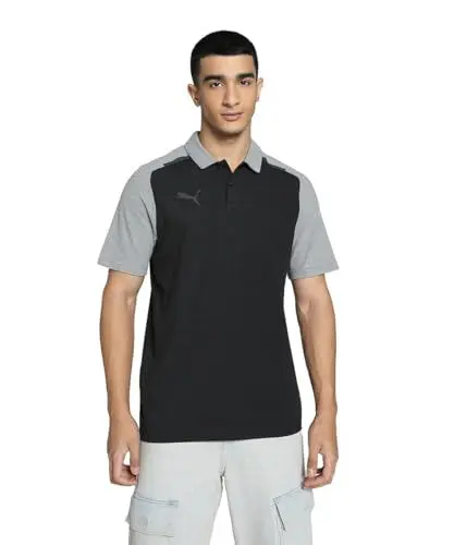 Produktbild: PUMA Herren Teamcup Casuals Polo Poloshirt, Schwarz, L