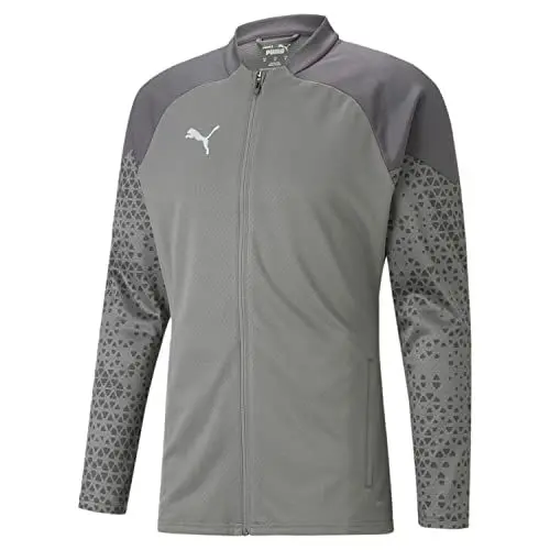 Produktbild: PUMA Herren Teamcup Training Jacket Strickjacke, Flach, Mittelgrau, L