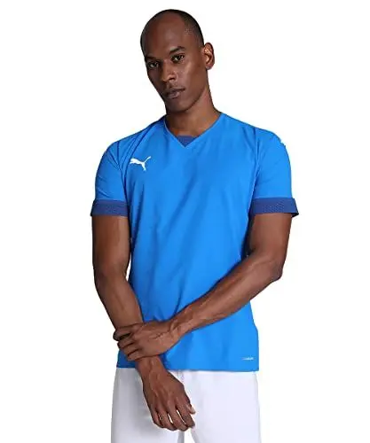 Produktbild: PUMA Herren Teamfinal-Trikot Fußballtrikot, Electric Blue Limonade Limoges, 2XL