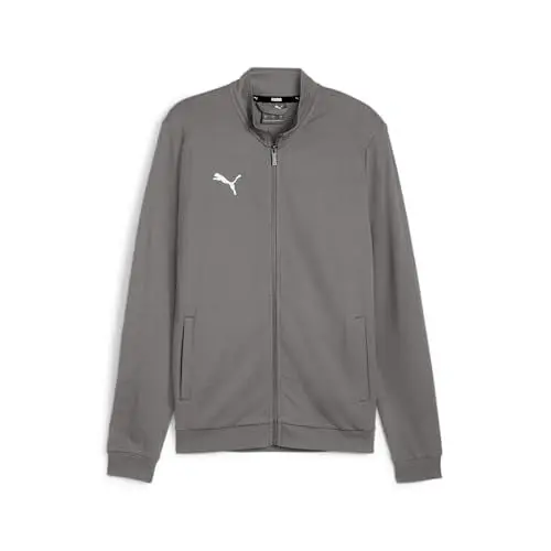 Produktbild: PUMA Herren Teamgoal Casual Tracktop Trainingsjacke, Flach, Mittelgrau, Puma-weiß, M EU