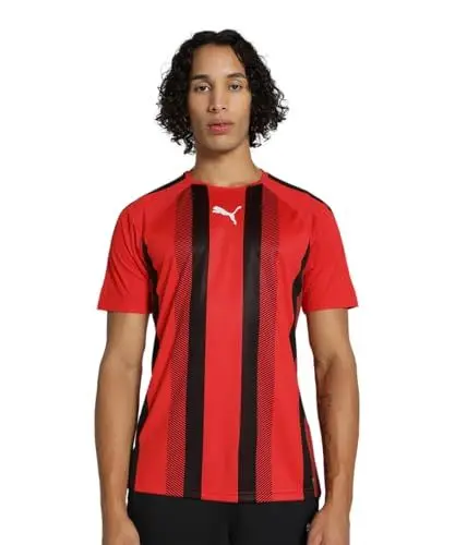 Produktbild: PUMA Herren Teamliga Striped Jersey Shirt, Puma Red-puma Black-puma White, XL EU