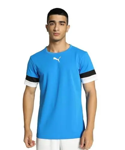 Produktbild: PUMA Herren Teamrise Jersey Shirt, Electric Blue Lemonade-puma Black-puma White, S EU