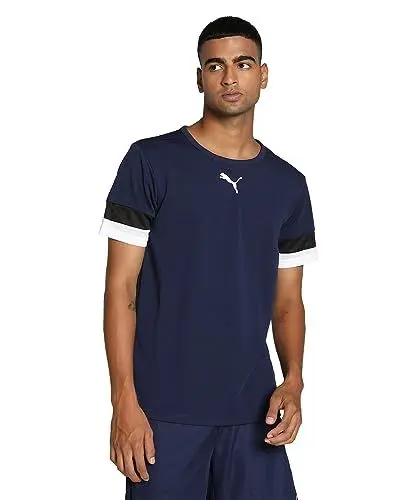 Produktbild: PUMA Herren Teamrise Jersey Shirt, Peacoat-puma Black-puma White, M EU