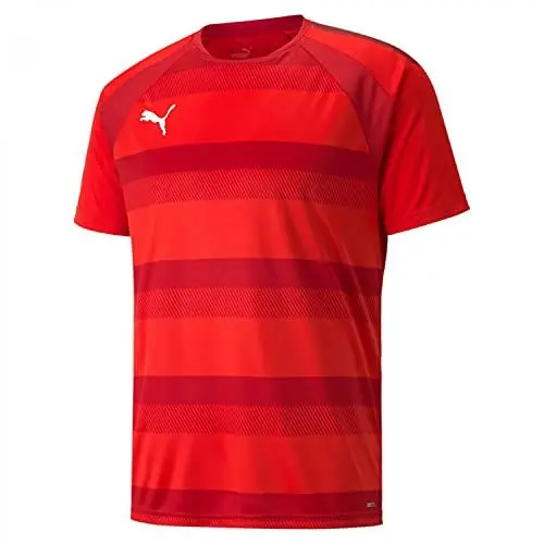 Produktbild: PUMA Herren Teamvision Jersey Shirt, Puma Red-chili Pepper-puma White, L EU