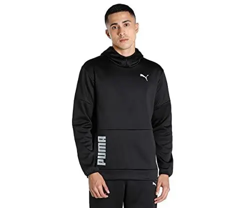 Produktbild: PUMA Herren Train All Day Pwrfleece Hoodie Sweat, Schwarz, M