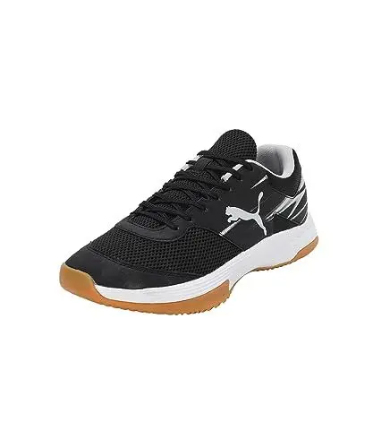 Produktbild: PUMA Herren Varion Ii Indoor Court Shoe, Puma Black Cool Light Gray Yellow Blaze Gum, 42.5 EU