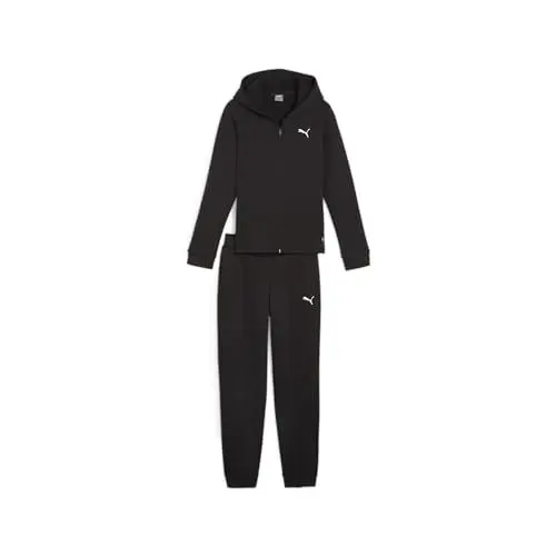 Produktbild: PUMA Hooded Sweat Suit TR cl G, Mädchen Trainingsanzug, PUMA Black, 673586