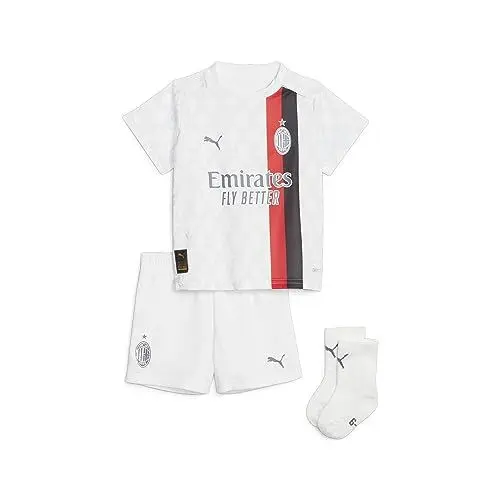 Produktbild: PUMA Jugendliche AC Milan 23/24 Auswärtstrikot Klein 92 White Feather Gray
