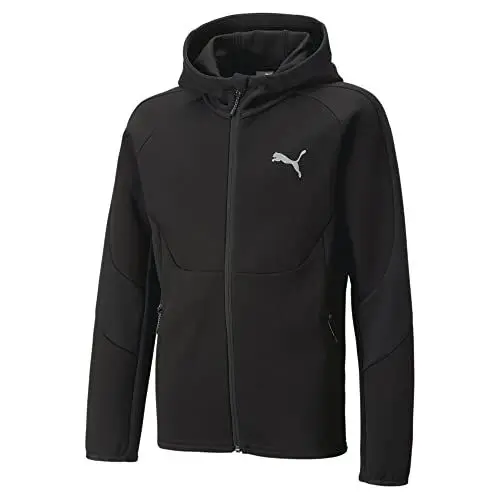 Produktbild: PUMA Jungen Evostripe Full-Zip Hoodie B Sweat, Schwarz, 152