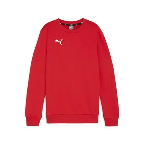 Produktbild: PUMA Jungen Teamgoal Casuals Sweatshirt Mit Rundhalsausschnitt Strickpullover, Puma Red-puma White, 164 EU