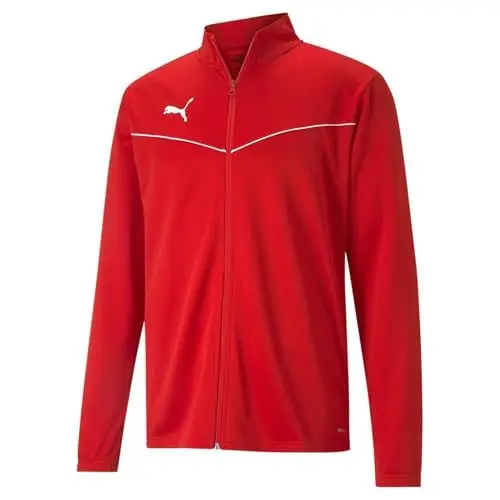 Produktbild: Puma Herren Trainingsjacke Teamrise Training POLY Jacket, Red-Puma White, XXL, 657392