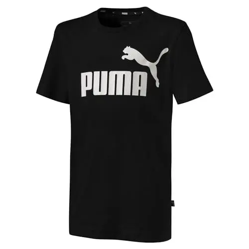 Produktbild: PUMA Kinder T-shirt, Cotton Black, 128 (Herstellergröße: 8 ans)