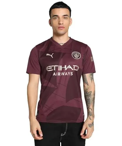 Produktbild: PUMA Manchester City 3. Trikot 2024/25 Saison - Replica - Herren - Burgunderrot - Größe: M
