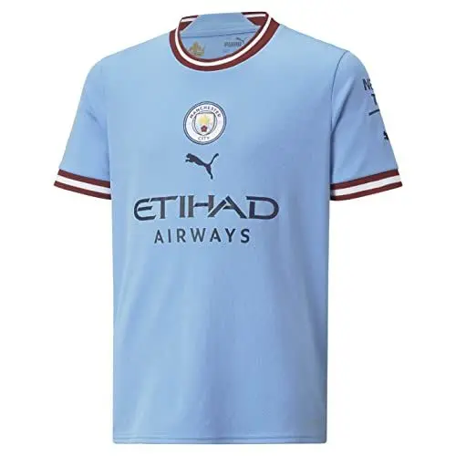 Produktbild: PUMA Manchester City Kinder Heimtrikot 2022/23 Season - Team Light Blue - Größe: 128