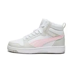 Produktbild: PUMA Unisex Kinder Rebound V6 Mid Jr Sneaker, Puma White Frosty Pink Sedate Gray, 38 EU