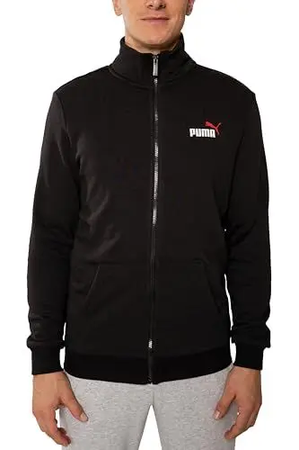 Produktbild: PUMA Sweatjacke Herren ohne Kapuze, Sportjacke, Trainingsjacke, Statement Deluxe Edition, Schwarz, Größe M