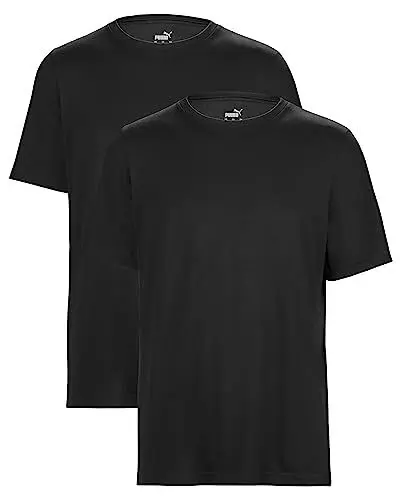 Produktbild: PUMA T-Shirt Herren Statement Deluxe Edition - Baumwolle - 2er Pack - Black - Gr. S
