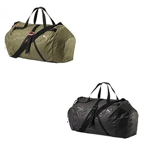 Produktbild: PUMA Uni Fit AT Sports Duffle Tasche, schwarz (black-Reflective silver), 56 x 30 x 1 cm