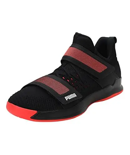 Produktbild: PUMA Unisex-Erwachsene Rise Xt Netfit 1 Futsalschuhe , Schwarz (Puma Black-Silver-Nrgy Red 01), 40.5 EU (7 UK)