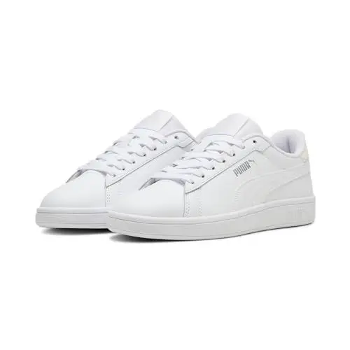 Produktbild: PUMA Unisex-Kinder Smash 3.0 L Fußballschuhe, 40.5 EU, White Rosebay Silver Pink Metallic, 35.5 EU