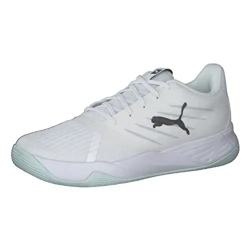 Produktbild: PUMA Unisex Accelerate Pro II Hallenturnschuh, White Black-Nitro Blue-Arctic Ice, 40 EU