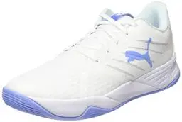 Produktbild: PUMA Unisex Accelerate Pro II W+ Hallenturnschuh, White-Nitro Blue-Elektro Purple-Arctic Ice, 42.5 EU