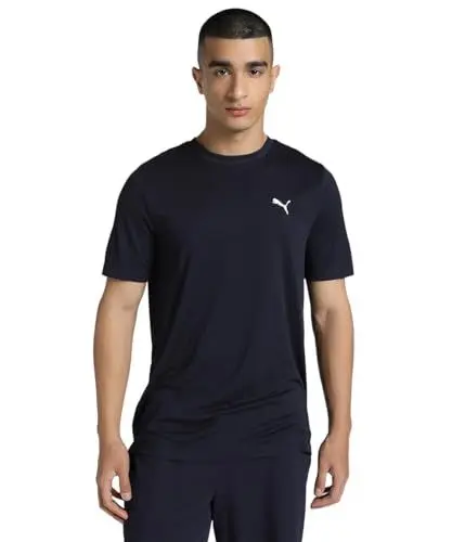 Produktbild: PUMA Unisex ESS Small Logo Poly Tee T-Shirts, New Navy,