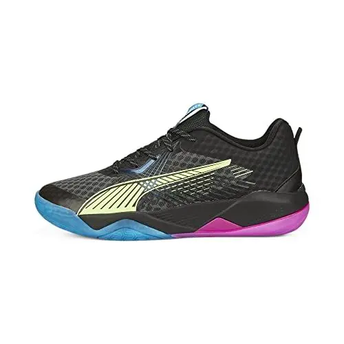 Produktbild: PUMA Unisex Eliminate Power Nitro II Hallenturnschuh, Black-Fizzy Light-Ocean Dive-Festival Fuchsia, 40.5 EU