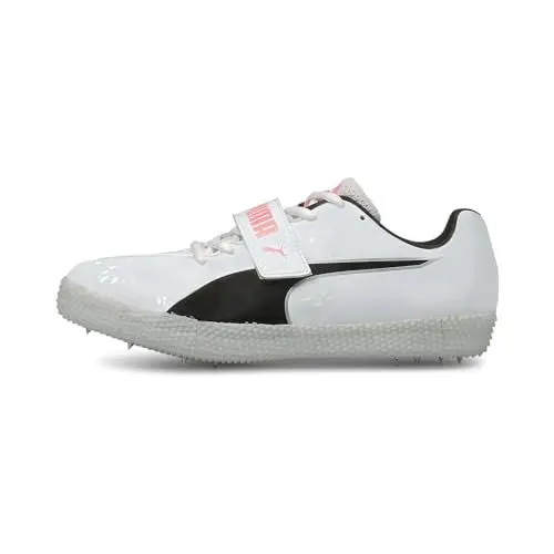 Produktbild: PUMA Unisex Evospeed High Jump 6 Leichtathletik-Schuh, White Black-Lava Blast, 46.5 EU