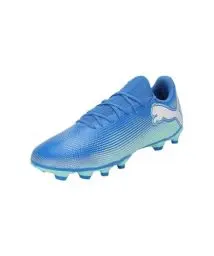 Produktbild: PUMA Unisex FUTURE 7 PLAY FG/AG Fußballschuhe, Hyperlink Blue-Mint White, 47 EU