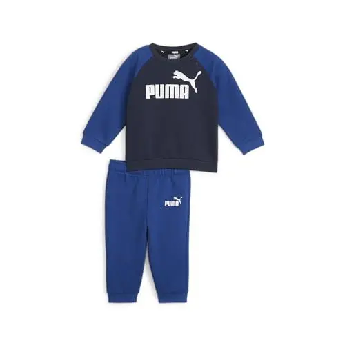 Produktbild: PUMA Unisex Kinder Minicats ESS Raglan Jogger FL Trainingsanzug, Kobaltglasur, 68 EU