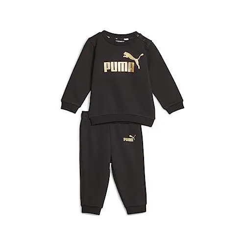Produktbild: PUMA Unisex Kinder Minicats Ess+ Crew Jogger Fl Trainingsanzug, PUMA Black, 92 EU