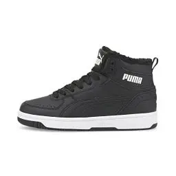 Produktbild: PUMA Unisex Kinder Rebound Joy Fur Jr Sneaker, Puma Black Puma White, 37 EU