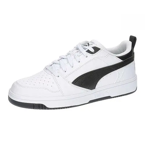 Produktbild: PUMA Unisex Kinder Rebound V6 Lo Jr Sneaker, Puma White Puma Black Puma Black, 39 EU
