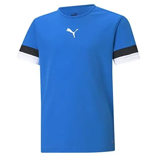 Produktbild: PUMA Unisex Kinder Teamrise Jersey Jr Shirt, Electric Blue Lemonade-puma Black-puma White, 116 EU