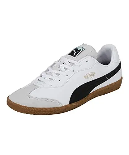Produktbild: PUMA Unisex King 21 It Soccer Shoe, White Black Gum, 45 EU