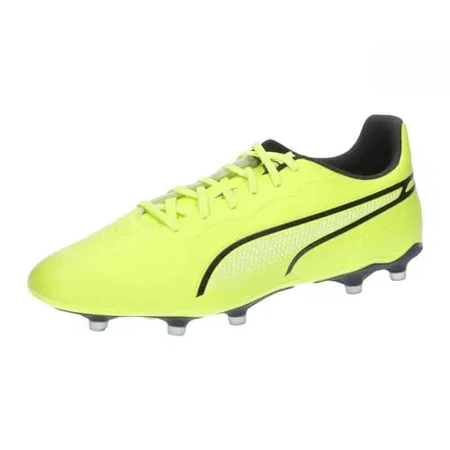 Produktbild: PUMA Unisex King Match Fg/Ag Soccer Shoe, Electric Lime Black, 42 EU