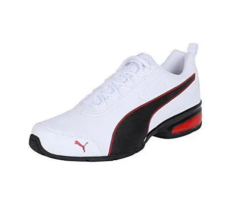 Produktbild: PUMA Unisex Leader VT SL Laufschuhe, Puma White-Puma Black-Flame Scarlet, 40.5 EU
