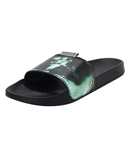 Produktbild: PUMA Unisex MAPF1 Graphic Leadcat FTR Schiebe-Sandalen, Black-Spectra Green, 40.5 EU