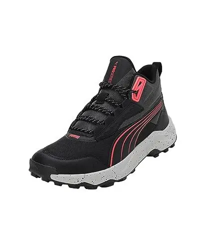 Produktbild: PUMA Unisex Obstruct Pro Mid Straßen-Laufschuh, Black Cool Dark Gray Fire Orchid, 37 EU