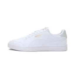 Produktbild: PUMA Unisex Puma Shuffle Sneaker, Puma White-Puma White-Puma Team Gold, 44.5 EU