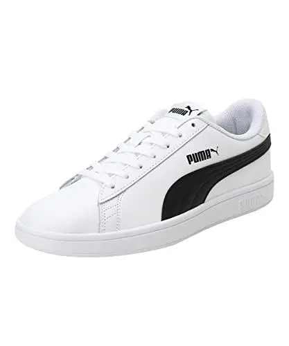 Produktbild: PUMA Unisex Puma Smash v2 L Low-Top, Puma White-Puma Black, 42.5 EU