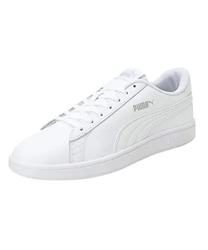 Produktbild: PUMA Unisex Puma Smash v2 L Low-Top, Puma White-Puma White, 39 EU
