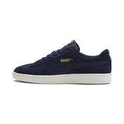 Produktbild: PUMA Unisex Puma Smash v2 Low-Top, Peacoat-Puma Team Gold-Whisper White, 40 EU