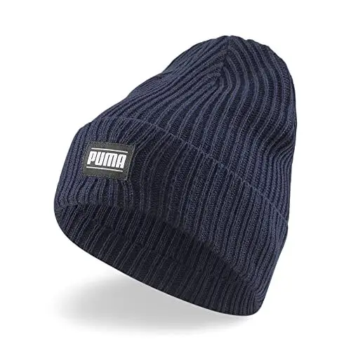 Produktbild: PUMA Unisex Ribbed Classic Cuff Beanie, Peacoat, Einheitsgröße