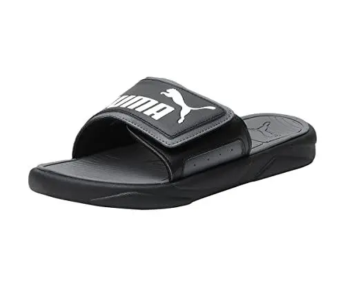 Produktbild: PUMA Unisex Royalcat Comfort Slide Sandal, Black Castlerock White, 42 EU