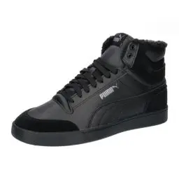Produktbild: PUMA Unisex Shuffle Mid Fur Sneaker, Schwarz (Puma Black Puma Black Steel Gray), 39 EU